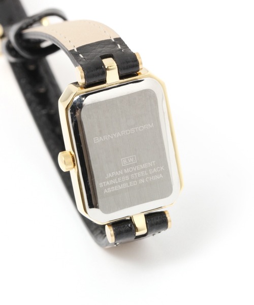 BARNYARDSTORM(バンヤードストーム)の「BARNYARDSTORM / 【otonaMUSE8月号掲載 佐田真由美さん着用】角フレームスリムウォッチ(アナログ腕時計・レディース・キャメル/ブラック/グレー・FREE)」の10枚目の写真