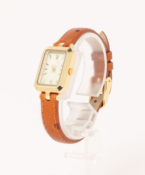 BARNYARDSTORM(バンヤードストーム)の「BARNYARDSTORM / 【otonaMUSE8月号掲載 佐田真由美さん着用】角フレームスリムウォッチ(アナログ腕時計・レディース・キャメル/ブラック/グレー・FREE)」の15枚目の写真