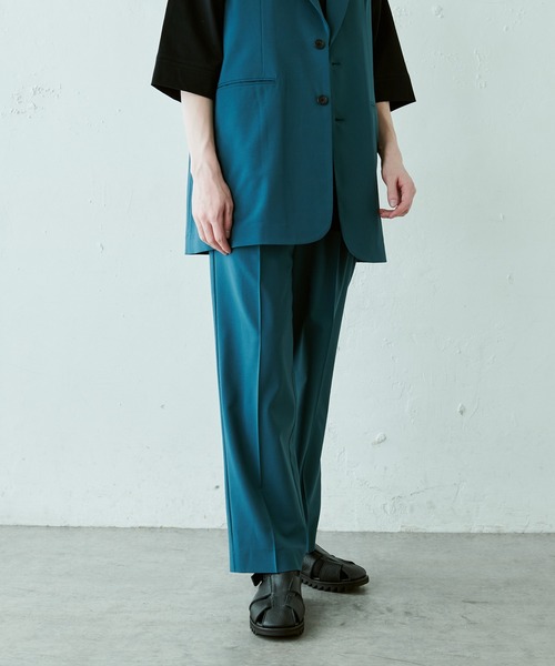 Lui's（ルイス）の「【2×2 セットアップシリーズ 21Summer】 テーパードパンツ（スラックス・メンズ・ブラック/パープル/ブルーグリーン・SMALL/MEDIUM）」の2枚目の写真