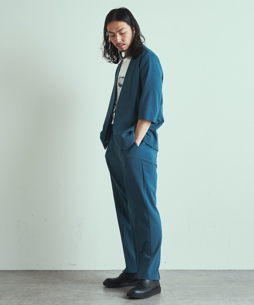 Lui's（ルイス）の「【2×2 セットアップシリーズ 21Summer】 テーパードパンツ（スラックス・メンズ・ブラック/パープル/ブルーグリーン・SMALL/MEDIUM）」の15枚目の写真