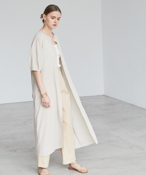 BONLECILL（ボンルシール）の「スパンブロード ラグランパフスリーブ2WAYワンピース（ワンピース・レディース・ブラック/ベージュ/イエロー・FREE）」の3枚目の写真