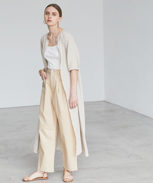 BONLECILL（ボンルシール）の「スパンブロード ラグランパフスリーブ2WAYワンピース（ワンピース・レディース・ブラック/ベージュ/イエロー・FREE）」の8枚目の写真