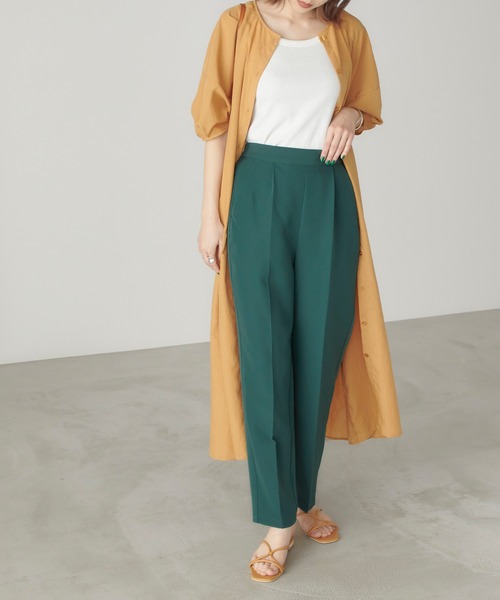 BONLECILL（ボンルシール）の「スパンブロード ラグランパフスリーブ2WAYワンピース（ワンピース・レディース・ブラック/ベージュ/イエロー・FREE）」の18枚目の写真