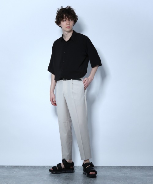 HARE トロミシャツ　黒　半袖 HARE】ハレ トロミシャツ トロミ シャツ 黒 ブラック 半袖