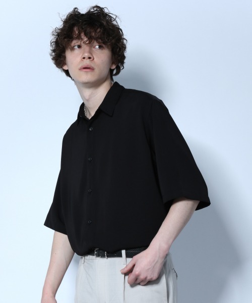 HARE（ハレ）の「トロミシャツ(HARE)（シャツ/ブラウス・メンズ・ブラック/ライトグレー/ブルー/イエロー・SMALL/MEDIUM）」の15枚目の写真