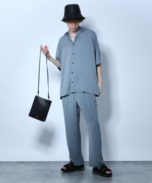 HARE（ハレ）の「トロミシャツ(HARE)（シャツ/ブラウス・メンズ・ブラック/ライトグレー/ブルー/イエロー・SMALL/MEDIUM）」の12枚目の写真