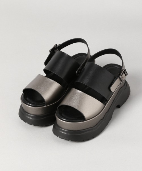 HARE（ハレ）の「レザーボリュームスポーツサンダル(HARE)（サンダル・レディース・ブラック系その他/ブラック・L/M）」の6枚目の写真