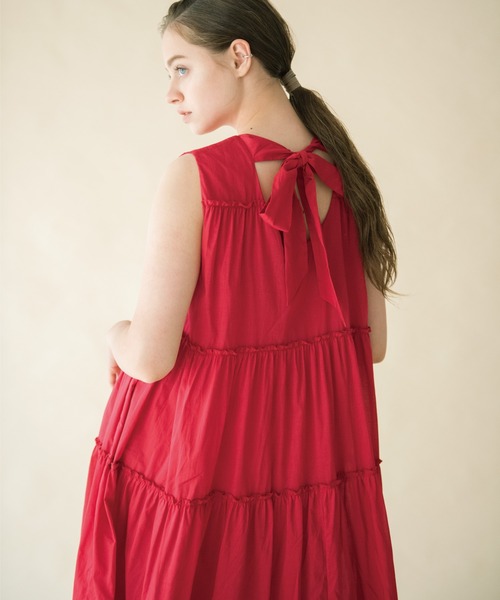 Banner Barrett（バナーバレット）の「ティアードワンピース（ワンピース・レディース・ベージュ/ブラック/グリーン/レッド・38）」の4枚目の写真