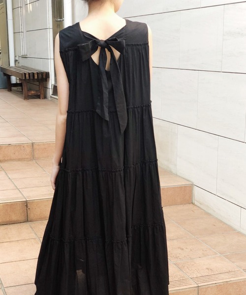 Banner Barrett（バナーバレット）の「ティアードワンピース（ワンピース・レディース・ベージュ/ブラック/グリーン/レッド・38）」の17枚目の写真