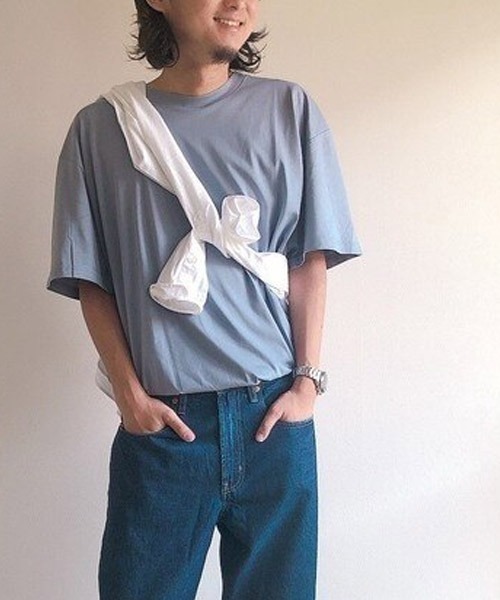 GAP（ギャップ）の「モダン クルーネックtシャツ（Tシャツ/カットソー・メンズ・ネイビー/ベージュ/グリーン/ホワイト/グレー/ピンク/ブラック/その他/グレー系その他・XS/XL/M/L/XXS/S）」の4枚目の写真