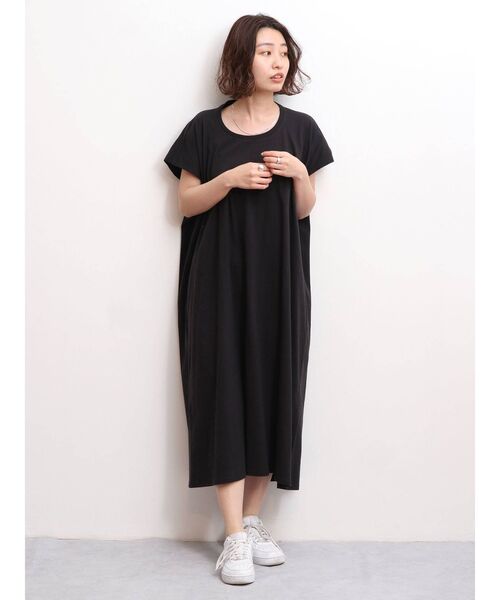 Ungrid（アングリッド）の「ハーフスリーブカットワンピース（ワンピース・レディース・ブラック/パープル/オフホワイト・FREE）」の22枚目の写真