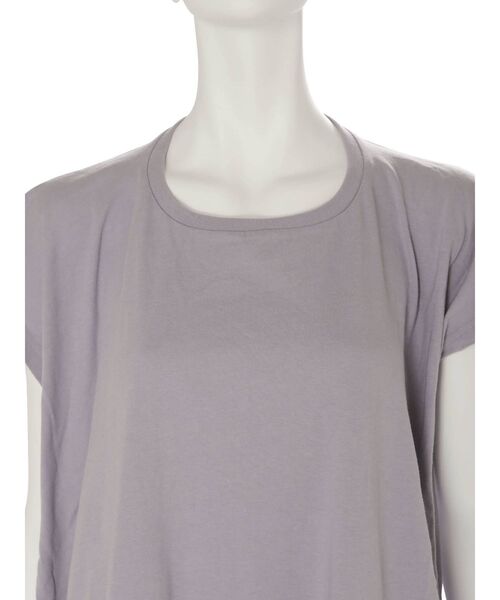 Ungrid（アングリッド）の「ハーフスリーブカットワンピース（ワンピース・レディース・ブラック/パープル/オフホワイト・FREE）」の5枚目の写真