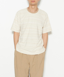 グラデパイルボーダーTシャツ