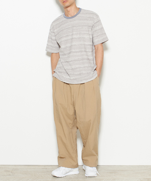 MEN'S MELROSE（メンズメルローズ）の「グラデパイルボーダーTシャツ（Tシャツ/カットソー・メンズ・ライトベージュ/ブルー/グレー・4/2/3）」の10枚目の写真