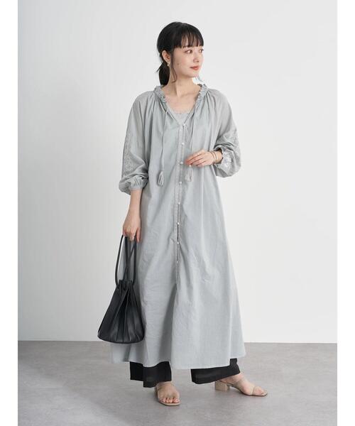 earth music&ecology（アースミュージックアンドエコロジー）の「レース付きリブタンクトップ ＊（タンクトップ・レディース・サックスブルー/ライトピンク/ライトベージュ/アイボリー・S/M）」の18枚目の写真