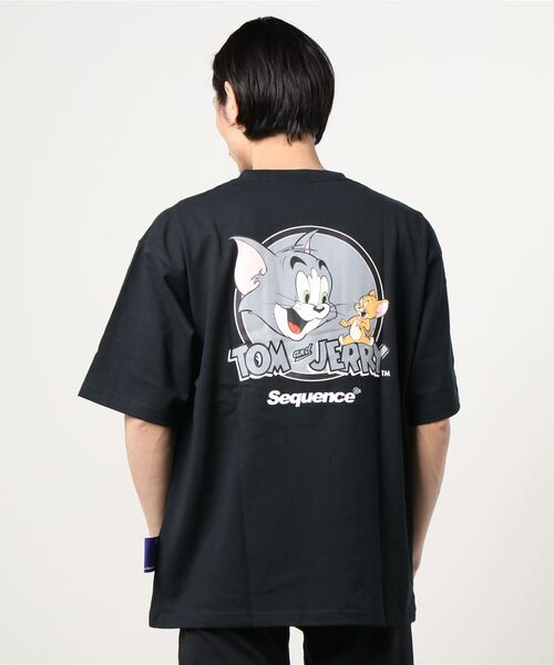B ONE SOUL（ビーワンソウル）の「【WEB限定】[SEQUENCE BY B-ONE-SOUL/シークエンス] トムとジェリー サークルロゴバックプリントTシャツ（Tシャツ/カットソー・レディース・パープル/ホワイト/ブラック・XL/M/L）」の7枚目の写真