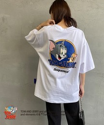 【WEB限定】[SEQUENCE BY B-ONE-SOUL/シークエンス] トムとジェリー サークルロゴバックプリントTシャツ