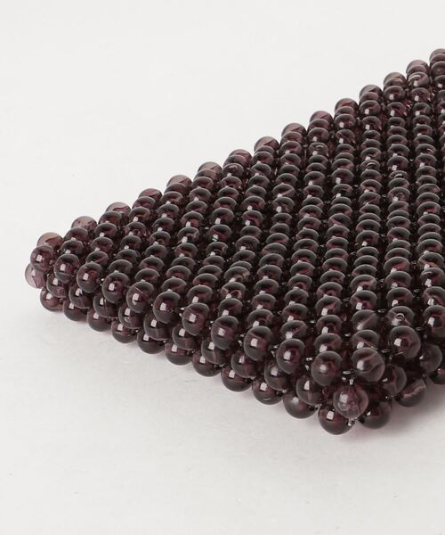 WEGO（ウィゴー）の「WEGO/ビーズミニショルダーバッグ（ショルダーバッグ・レディース・ホワイト系その他/ブラック・FREE）」の6枚目の写真