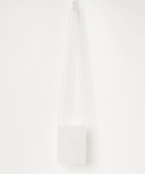 WEGO（ウィゴー）の「WEGO/ビーズミニショルダーバッグ（ショルダーバッグ・レディース・ホワイト系その他/ブラック・FREE）」の7枚目の写真