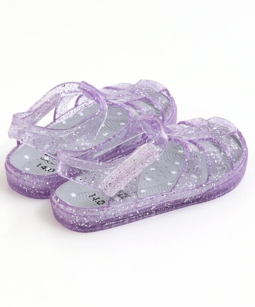 BREEZE(ブリーズ)の「/キラキラサンダル(サンダル・キッズ・ラベンダー/イエロー/シルバー・16/18/17/14/15 /19)」の4枚目の写真
