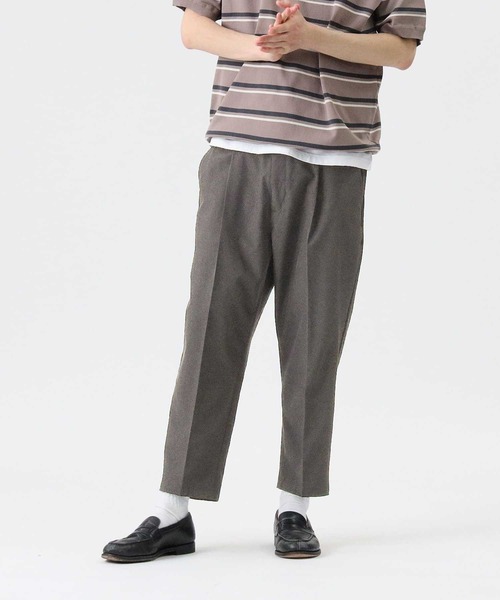 PLUS ONE（プラスワン）の「【PLUS ONE】DRYアンクルワイドパンツ（その他パンツ・メンズ・ネイビー/ベージュ/ダークグレー・L/XL/M/S）」の2枚目の写真