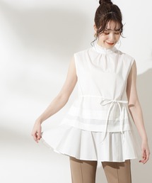 N.（N. Natural Beauty Basic） | キリピコフリルネックブラウス(シャツ/ブラウス)