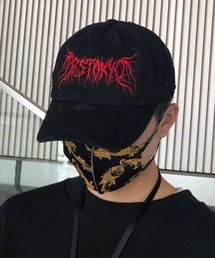 AZS TOKYO | AZS TOKYO/アザストーキョー/"DARK METAL" LOGO DISTRESSED CAP(キャップ)