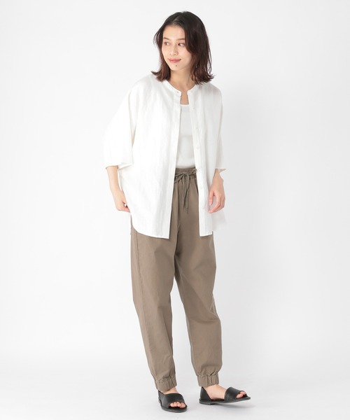 studio CLIP（スタディオクリップ）の「リネンレーヨンドルマンシャツ（シャツ/ブラウス・レディース・ホワイト/ベージュ/カーキ・FREE）」の10枚目の写真