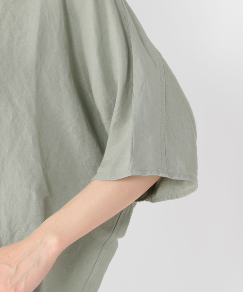 studio CLIP（スタディオクリップ）の「リネンレーヨンドルマンシャツ（シャツ/ブラウス・レディース・ホワイト/ベージュ/カーキ・FREE）」の7枚目の写真
