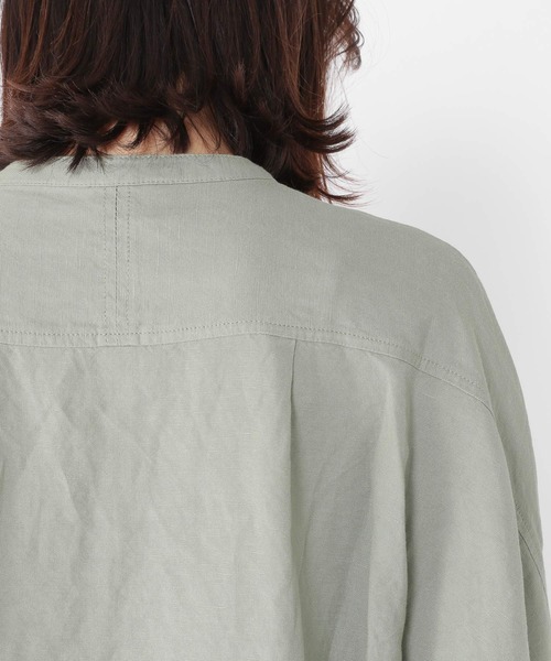 studio CLIP（スタディオクリップ）の「リネンレーヨンドルマンシャツ（シャツ/ブラウス・レディース・ホワイト/ベージュ/カーキ・FREE）」の14枚目の写真