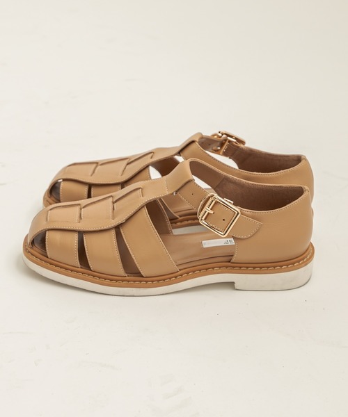 CAPRICIEUX LE'MAGE（カプリシューレマージュ）の「〈WEB・一部店舗限定〉グルカサンダル（サンダル・レディース・ブラック/キャメル・37/39）」の5枚目の写真