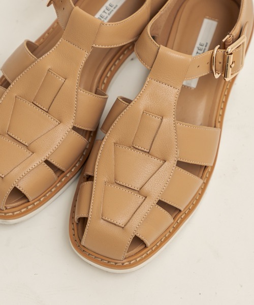 CAPRICIEUX LE'MAGE（カプリシューレマージュ）の「〈WEB・一部店舗限定〉グルカサンダル（サンダル・レディース・ブラック/キャメル・37/39）」の8枚目の写真