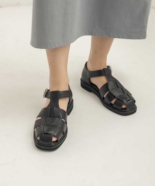 CAPRICIEUX LE'MAGE（カプリシューレマージュ）の「〈WEB・一部店舗限定〉グルカサンダル（サンダル・レディース・ブラック/キャメル・37/39）」の12枚目の写真