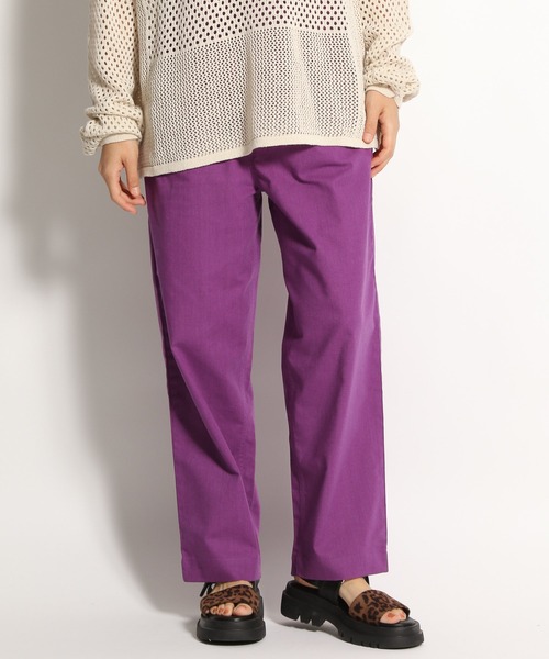niko and...（ニコアンド）の「リネンタックカラーパンツ（その他パンツ・レディース・アイボリー/イエロー/グリーン/オレンジ/セージグリーン/ブラック/パープル/ブラウン・MEDIUM/LARGE）」の6枚目の写真