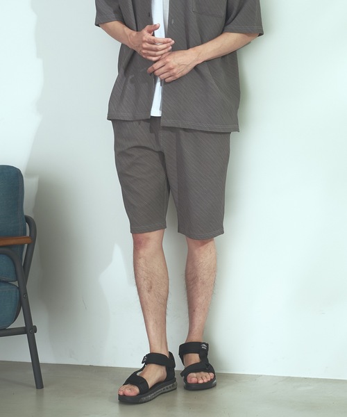 Blue Standard (ブルースタンダード)の「【BLUE STANDARD】速乾 制菌 防臭 快適 シワになりづらいドライワッフルショートパンツ(ショーツ) セットアップ対応品番(その他パンツ・メンズ・杢グレー/ブルー系その他/ホワイト/ネイビー・MEDIUM/X-LARGE/LARGE)」の14枚目の写真