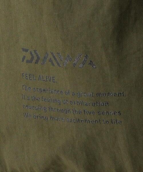 DAIWA（ダイワ）の「別注 [ ダイワ ] DAIWA × GLR エフェクト バッグ / 巾着（ショルダーバッグ・メンズ・ブラック/ダークグリーン・FREE）」の4枚目の写真