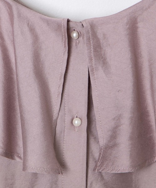 DuKKah（デュカ）の「Dukkah/【低身長向け】2wayビッグカラーノースリーブブラウス（シャツ/ブラウス・レディース・ホワイト/ピンク・X-SMALL）」の19枚目の写真