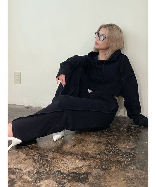 GYDA（ジェイダ）の「ワイドスウェットパンツ（その他パンツ・レディース・ブラック/ベージュ/ブラウン・FREE）」の13枚目の写真