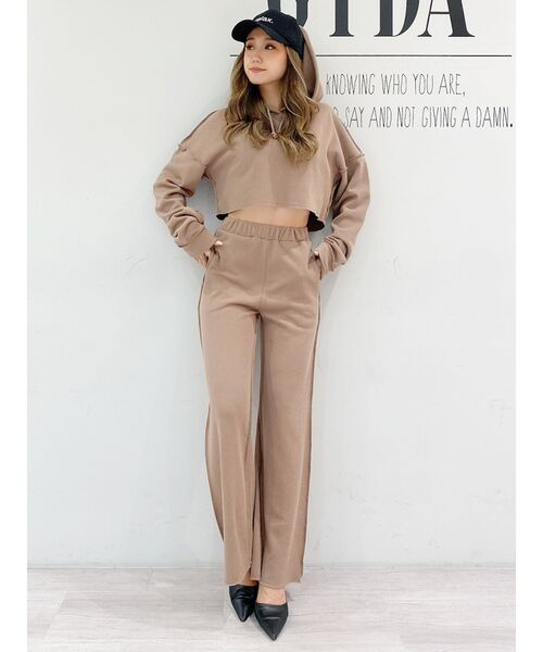 GYDA（ジェイダ）の「ワイドスウェットパンツ（その他パンツ・レディース・ブラック/ベージュ/ブラウン・FREE）」の11枚目の写真