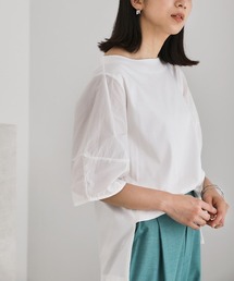 Bou Jeloud | 【綿100％】綿シルケット◆袖コンシャスTOPS(Tシャツ/カットソー)