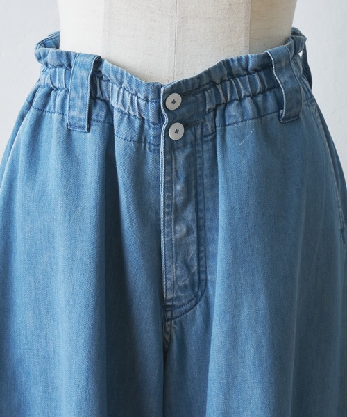 BEARDSLEY(ビアズリー)の「デニムワイドバギーパンツ(その他パンツ・レディース・ブルー・FREE)」の7枚目の写真