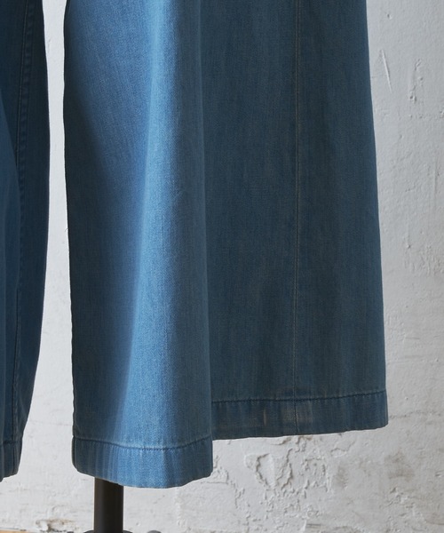 BEARDSLEY(ビアズリー)の「デニムワイドバギーパンツ(その他パンツ・レディース・ブルー・FREE)」の10枚目の写真