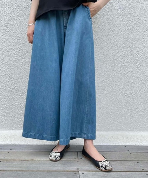 BEARDSLEY(ビアズリー)の「デニムワイドバギーパンツ(その他パンツ・レディース・ブルー・FREE)」の21枚目の写真