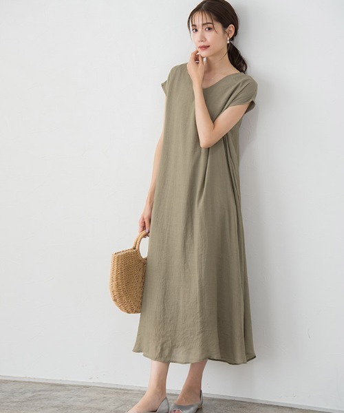 楊柳vネックaラインワンピース ワンピース Pierrot ピエロ のファッション通販 Zozotown