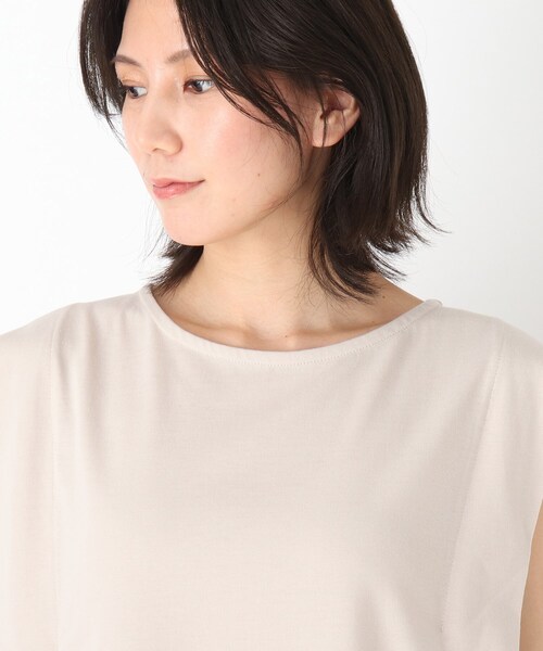 SHOO・LA・RUE（シューラルー）の「◆肩タックAラインカットソー（Tシャツ/カットソー・レディース・ナチュラル/オリーブ/ブラック・00）」の10枚目の写真