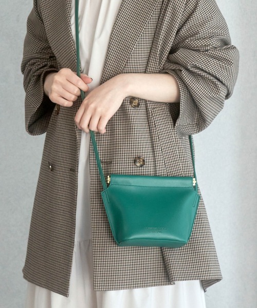 ROPE' PICNIC（ロペピクニック）の「パクパク金具スクエアミニショルダーバッグ（ショルダーバッグ・レディース・ネイビー/ブラウン系その他3/グリーン・FREE）」の3枚目の写真