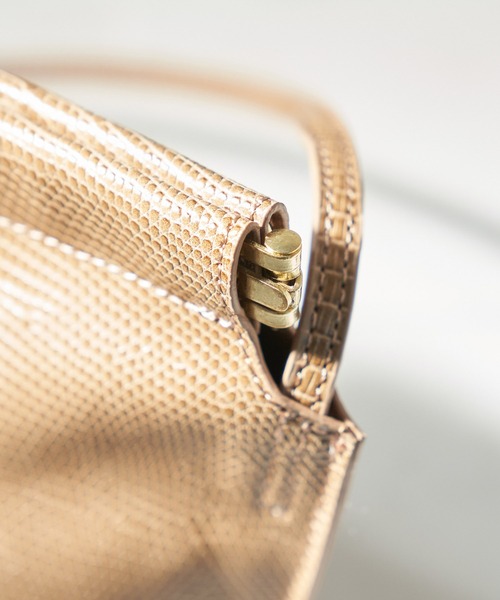 ROPE' PICNIC（ロペピクニック）の「パクパク金具スクエアミニショルダーバッグ（ショルダーバッグ・レディース・ネイビー/ブラウン系その他3/グリーン・FREE）」の5枚目の写真