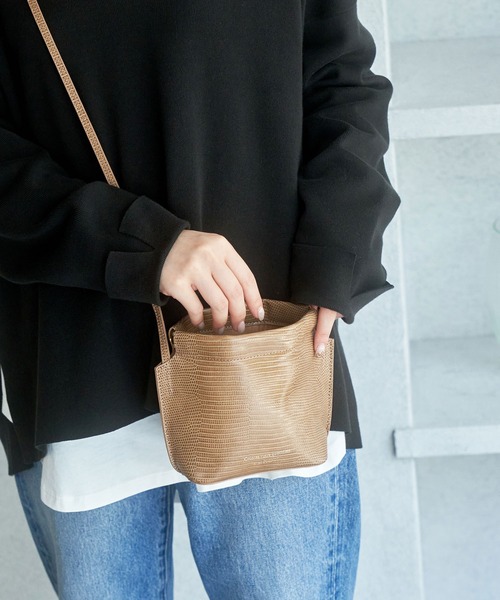 ROPE' PICNIC（ロペピクニック）の「パクパク金具スクエアミニショルダーバッグ（ショルダーバッグ・レディース・ネイビー/ブラウン系その他3/グリーン・FREE）」の14枚目の写真