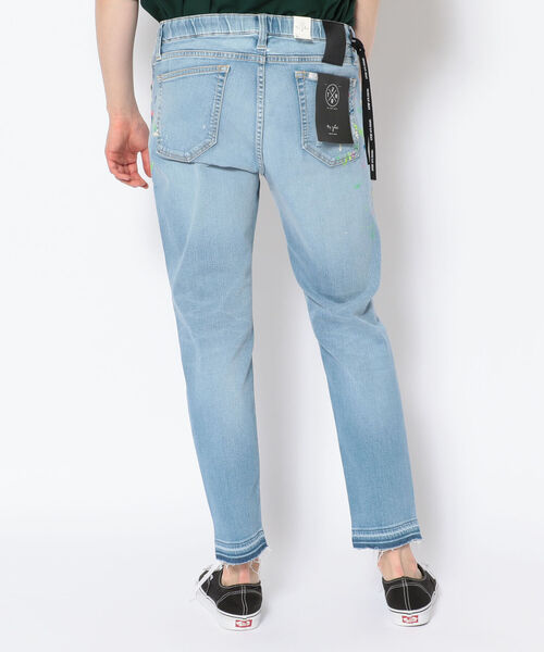 surt(サート)の「SURT (サート)NEW PAINT DENIM/ニューペイントデニム(デニムパンツ・メンズ・サックスブルー/インディゴブルー・SMALL/MEDIUM/LARGE/X-LARGE/X-SMALL)」の4枚目の写真