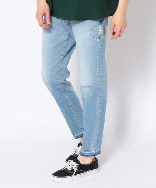 surt(サート)の「SURT (サート)NEW PAINT DENIM/ニューペイントデニム(デニムパンツ・メンズ・サックスブルー/インディゴブルー・SMALL/MEDIUM/LARGE/X-LARGE/X-SMALL)」の1枚目の写真